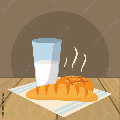delicious food breakfast cartoon