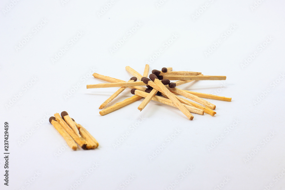 campfire from matches isolated on white background campfire from matches isolated on white background