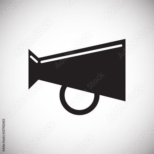 Loud hailer icon on white background for graphic and web design, Modern simple vector sign. Internet concept. Trendy symbol for website design web button or mobile app
