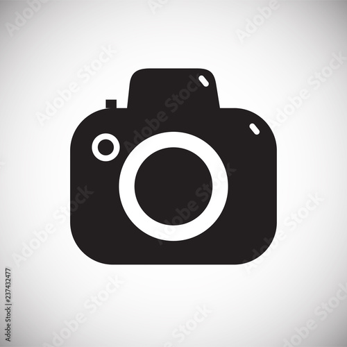 Digital camera icon on white background for graphic and web design, Modern simple vector sign. Internet concept. Trendy symbol for website design web button or mobile app