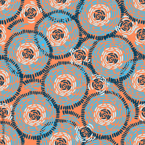 Abstract Ikat and boho style handcraft fabric pattern. Traditional Ethnic design for clothing and textile background, carpet or wallpaper