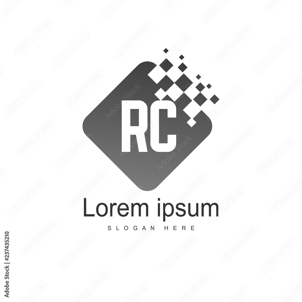 RC Logo template design. Initial letter logo design RC Logo template design. Initial letter logo design