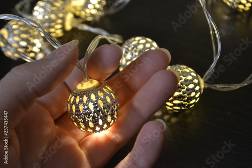 christmas golden decor