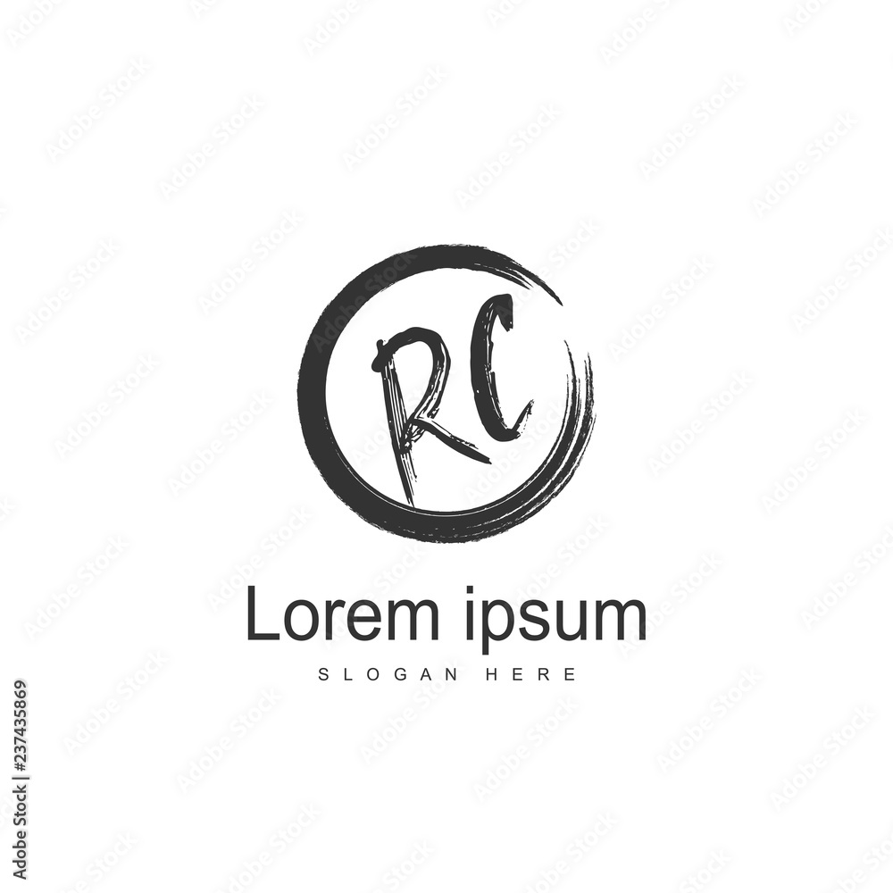 RC Logo template design. Initial letter logo design RC Logo template design. Initial letter logo design