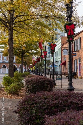 Downtown Fayetteville, NC at Christmas time
