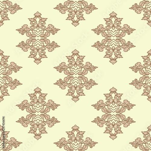 pattern of ornament background pastel beige