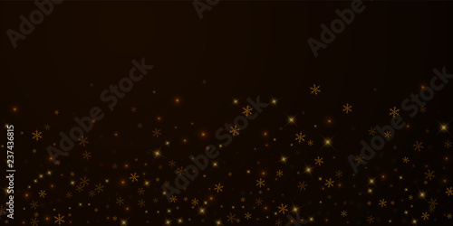 Sparse starry snow Christmas overlay. Christmas li