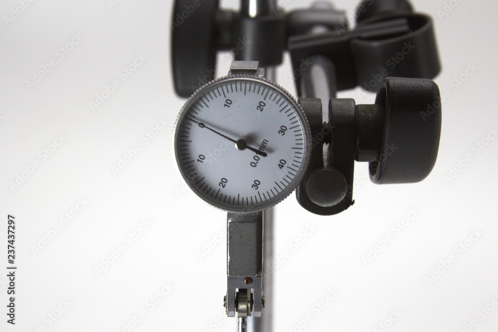 lever indicator for metalworking machines on a white background close-up lever indicator for metalworking machines on a white background close-up
