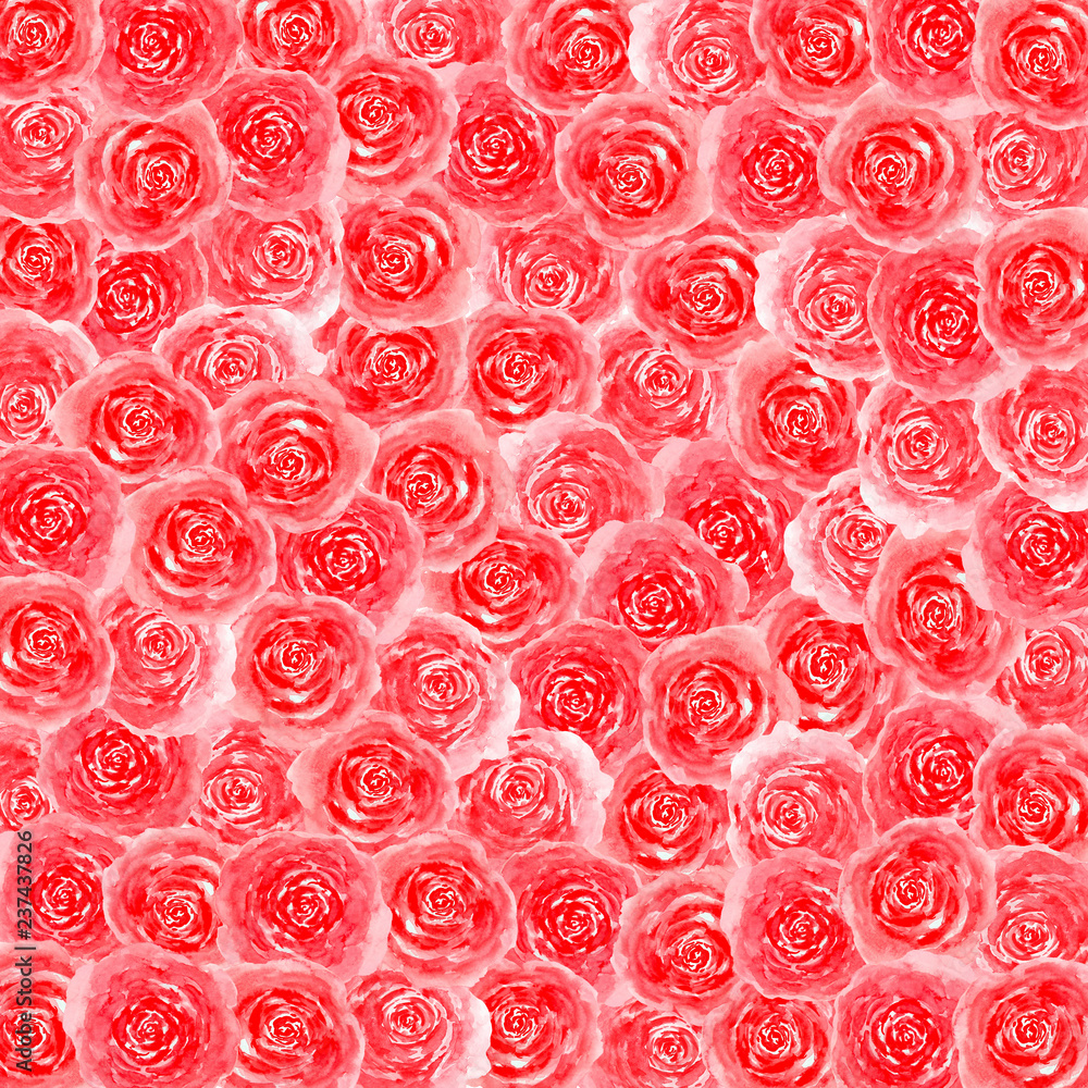 Watercolor rose pattern Watercolor rose pattern