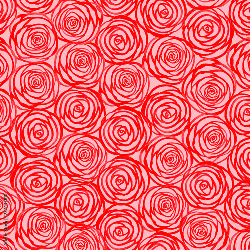 Watercolor rose pattern