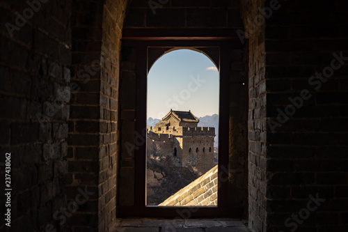 Great wall of China in Winter