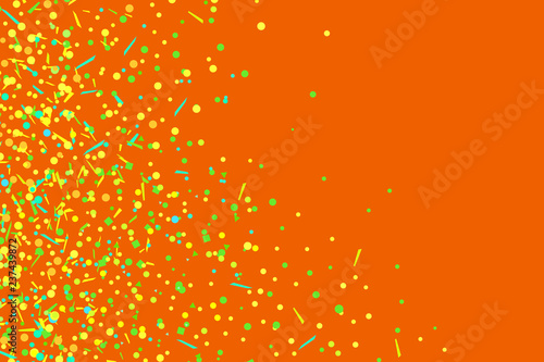 Confetti on isolated background. Bright explosion. Colored firework. Geometric texture with colorful glitters. Image for banners, posters and flyers. Greeting cards