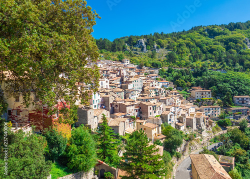 Cervara di Roma (Italy) - A little suggestive town on the rock, in the Simbruini mountains, province of Rome, know as 