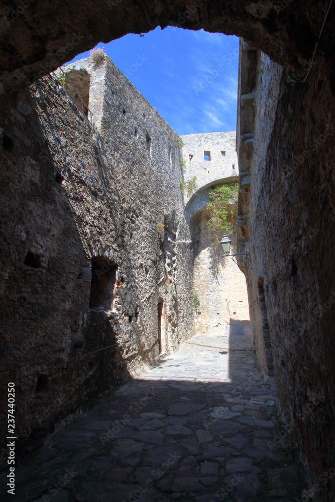 castello doria nella parte interna alle mura a porto venere in italia, italy, europe