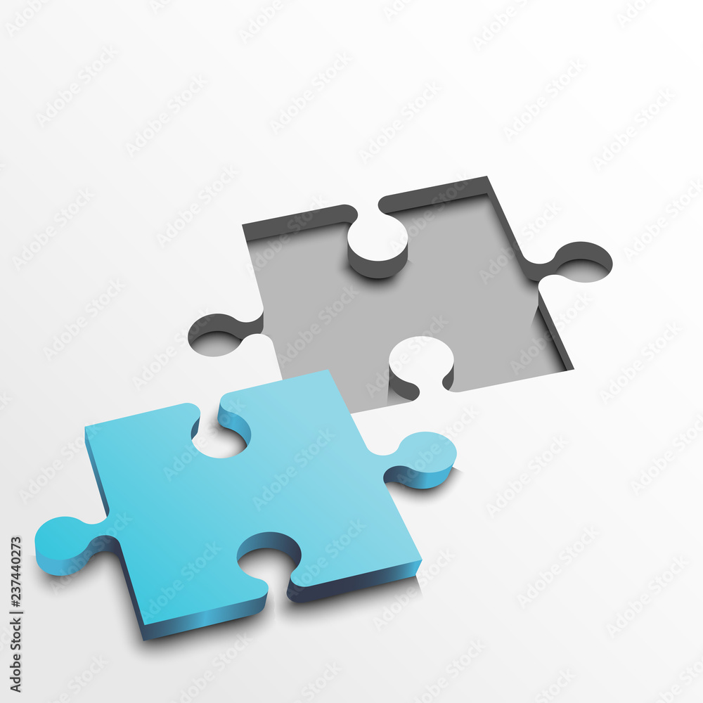 Creative solution missing puzzle teamwork concept Creative solution missing puzzle teamwork concept