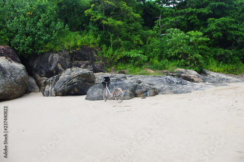 bike in the beach