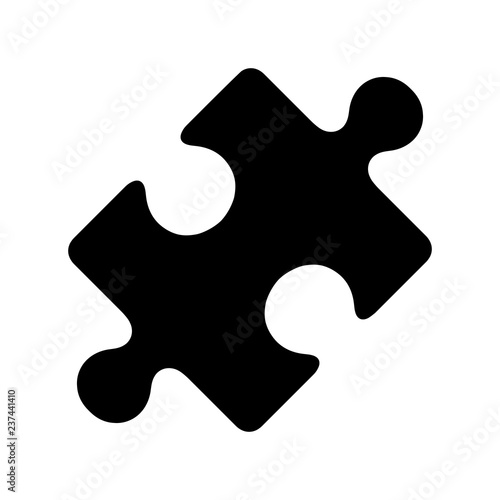 Puzzle Piece Silhouette Icon