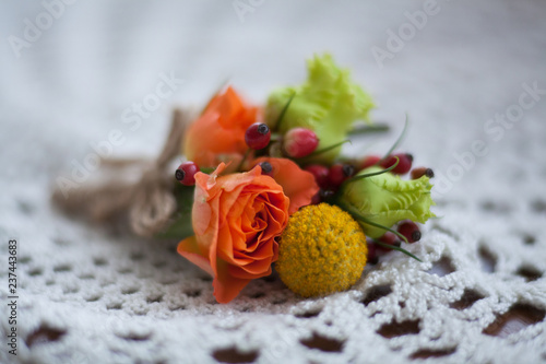 small bouquet with roses