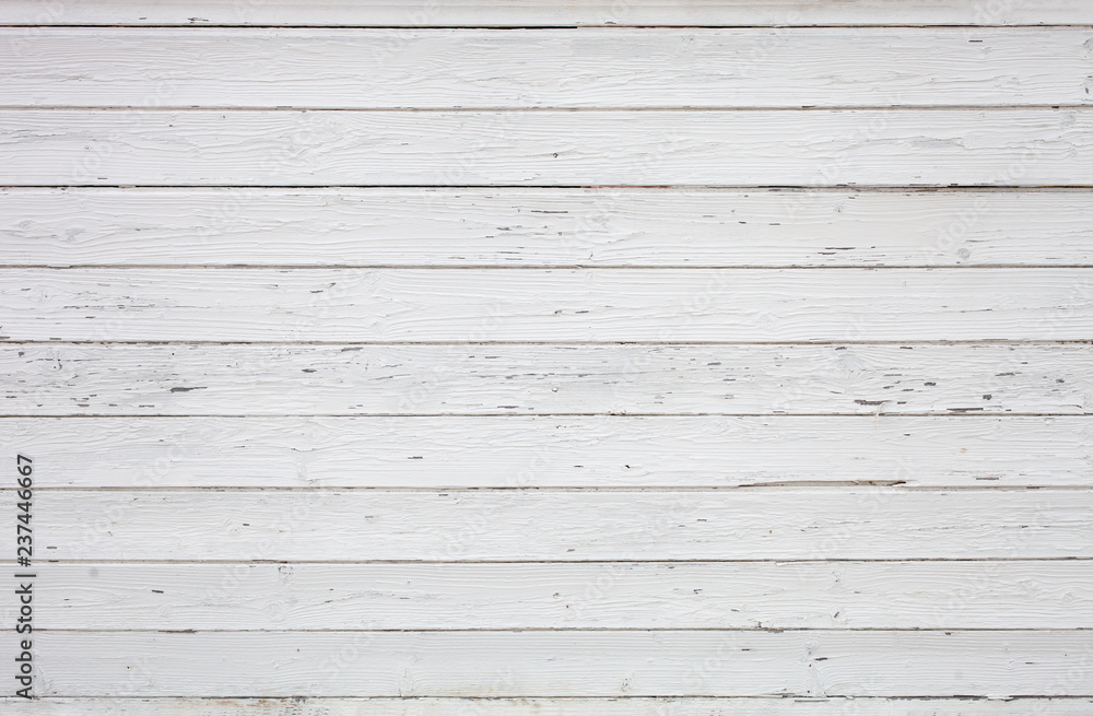 Obraz premium White wooden old wall