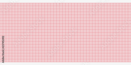 Electrocardiogram paper texture, millimeter paper texture. Vector illustration.