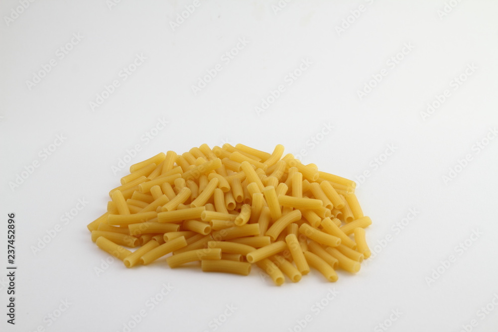 This is Macaroni isolated on white background This is Macaroni isolated on white background