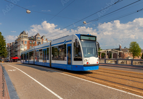 Amsterdam. City tram.
