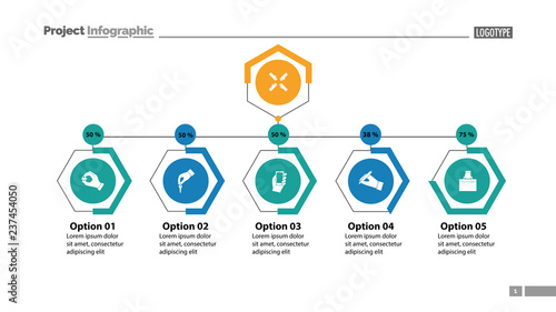 Four options under main point slide template. Business data. Graph, chart, design. Creative concept for infographic, report. Can be used for topics like marketing, workflow, management