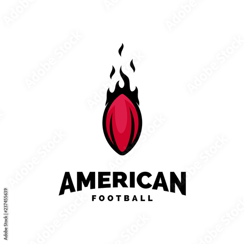 Modern professional american football logo for sport team