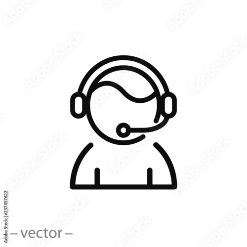 Call center icon vector