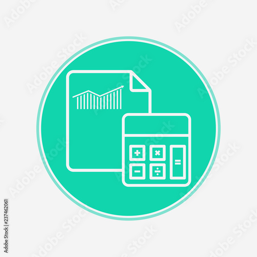 Calculator vector icon sign symbol