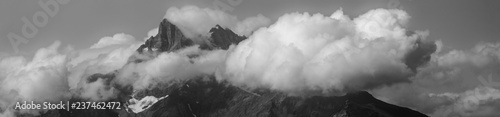 Mountain Peak And Clouds