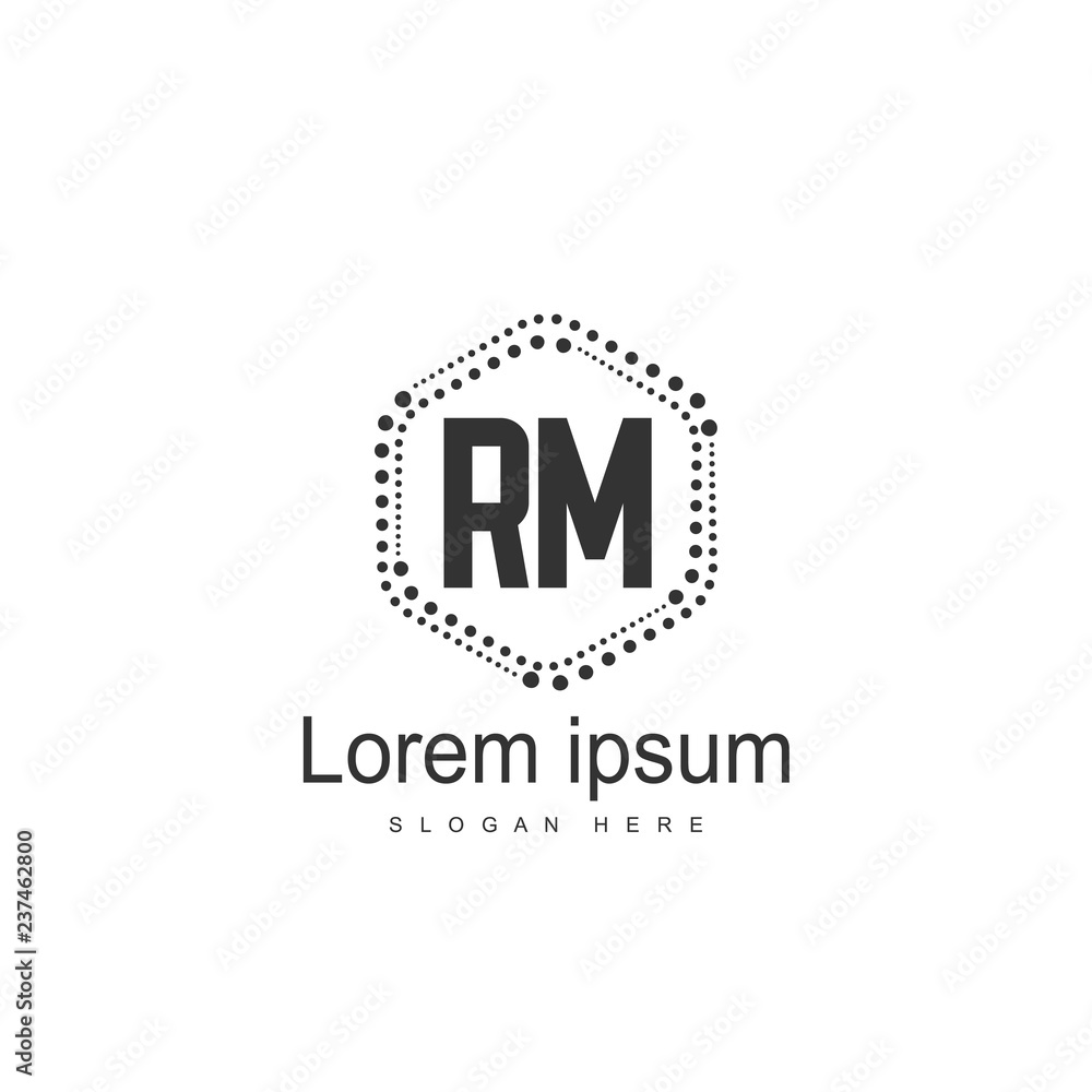 RM Logo template design. Initial letter logo design RM Logo template design. Initial letter logo design