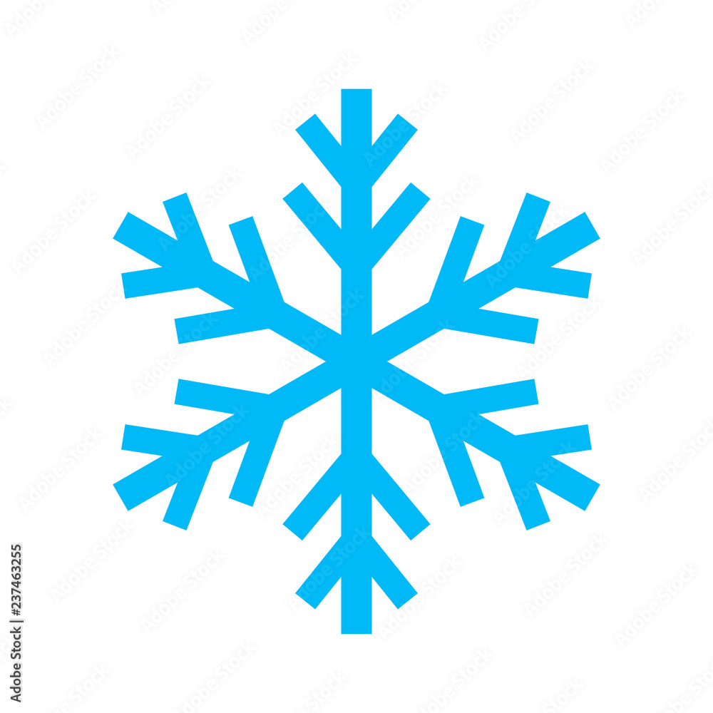 Snowflake simple vector icon Snowflake simple vector icon