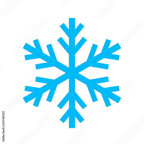 Snowflake simple vector icon