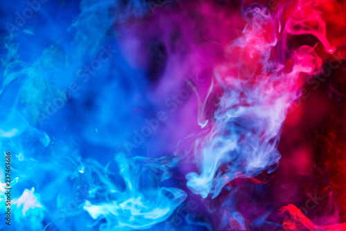 blue and red smoke background
