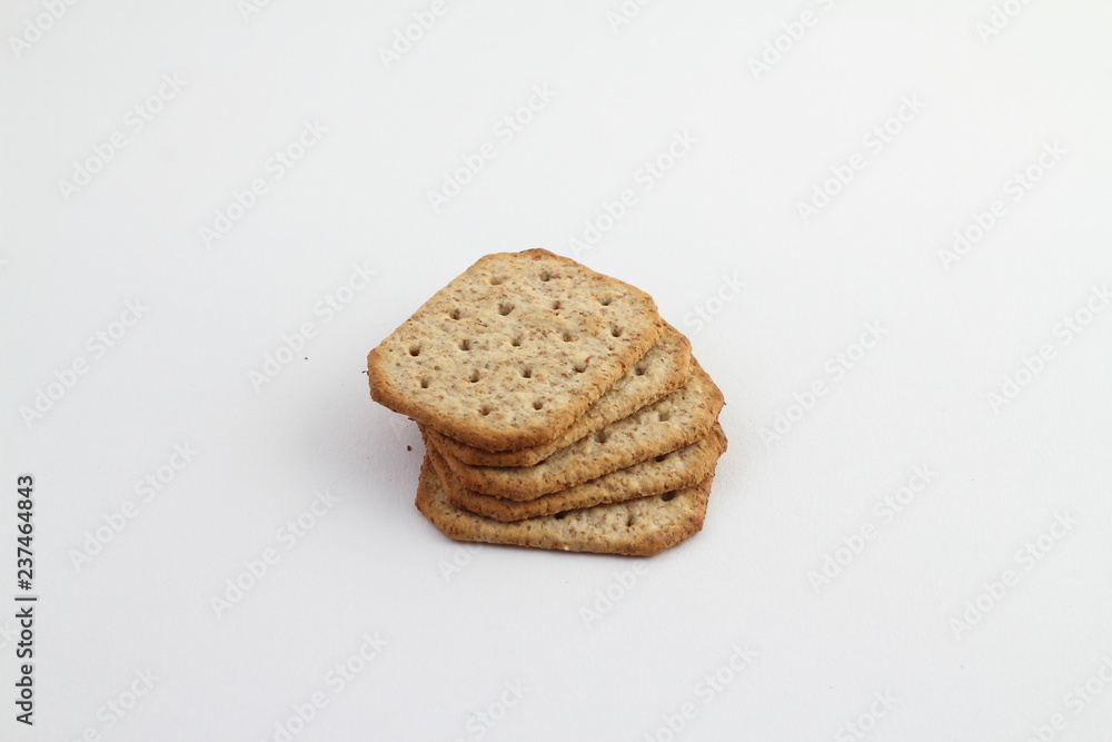 Pastry, biscuit, cookies isolated on white background