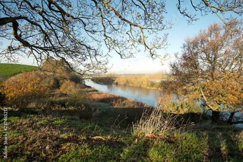 The river Trent near Willington, Derbyshire, UK photo