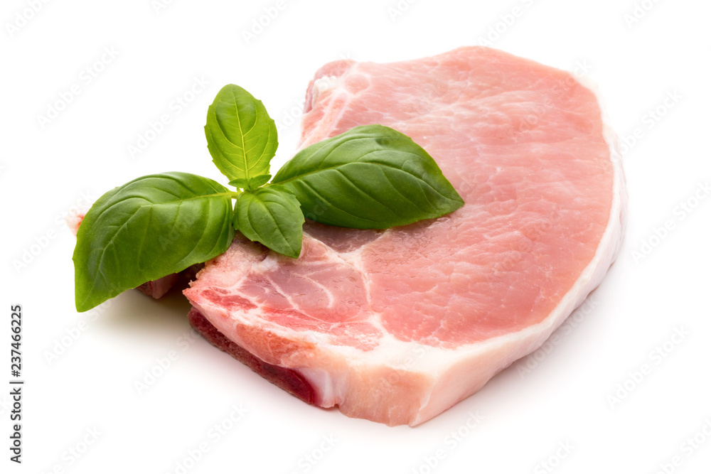 Fresh raw beef steak isolated on white background, top view. Fresh raw beef steak isolated on white background, top view.