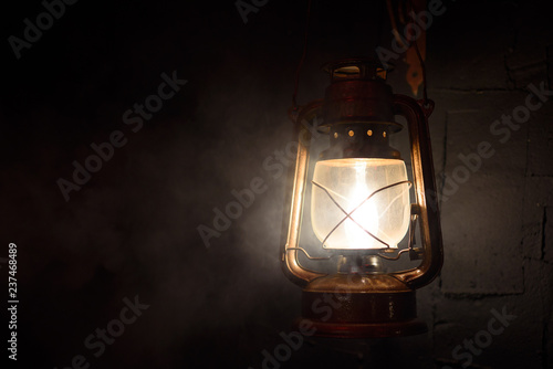vintage lantern on a dark background © Anton Shulgin