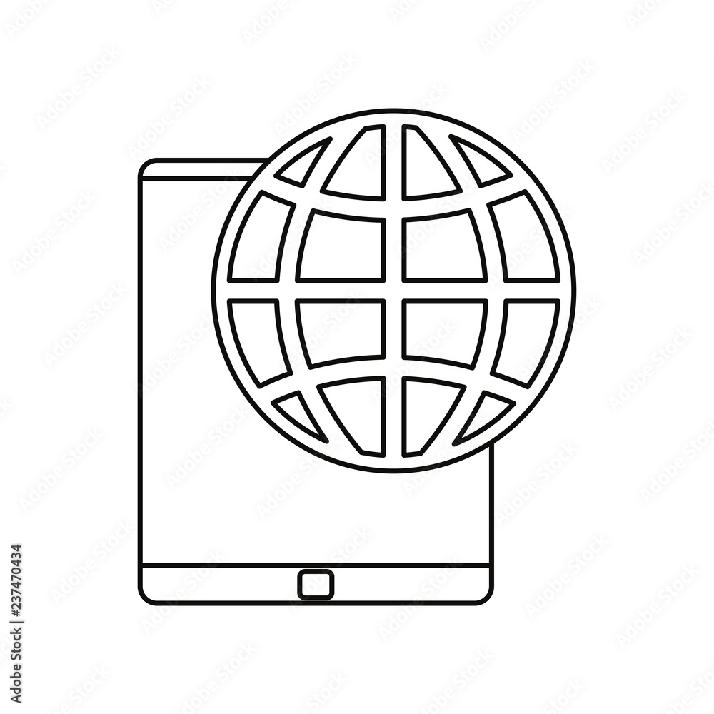 world connection smartphone device world connection smartphone device