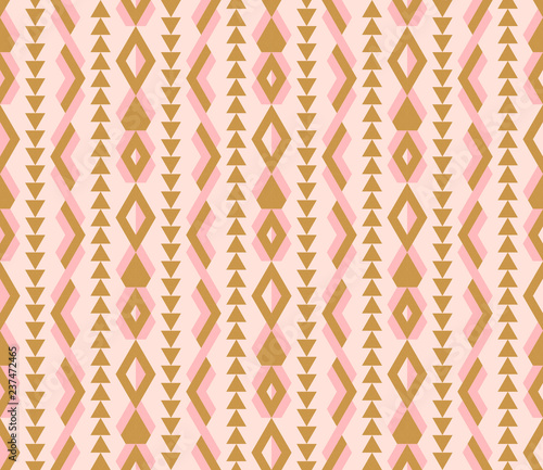 Abstract geometric seamless pattern with different shapes. Triangles, rhombuses, lines. Vector illustration. © _aine_