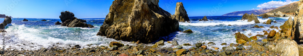 Panoramic Coastline along California's Big Sur