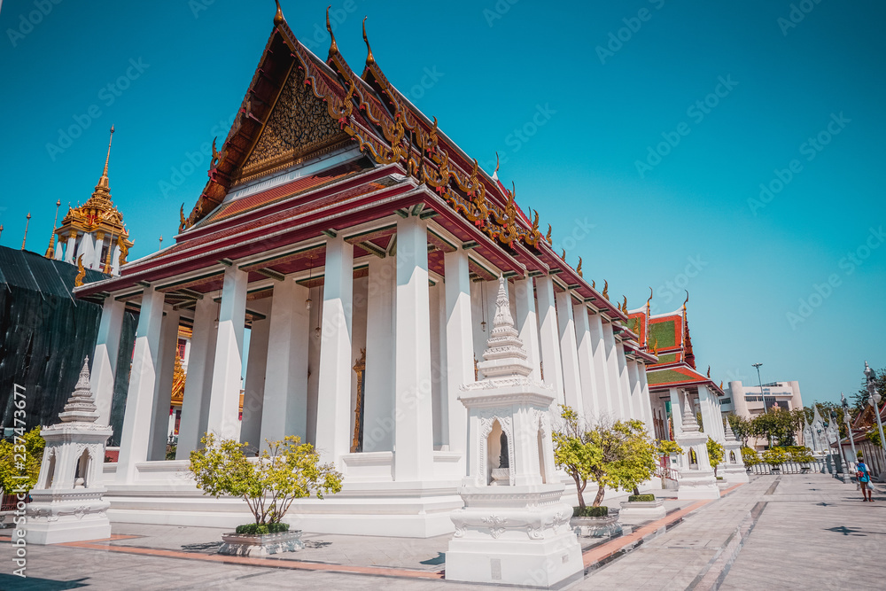 Beautiful Buddhist Temple in Bangkok, Thailand