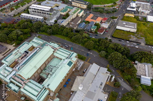 High Aerial View, Wellington War Memorial Museum And Neighborhood.