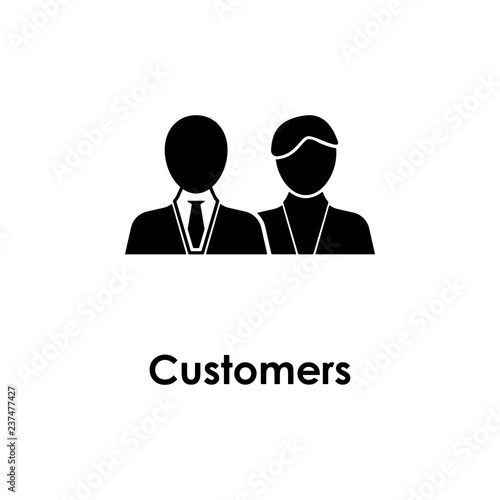 businessmen, customers icon. Element of business icon for mobile concept and web apps. Detailed businessmen, customers icon can be used for web and mobile