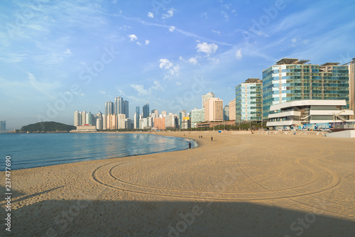 Haeundae beach is Busan's most popular beach because of its easy access from downtown Busan. And It is one of the most famous beaches in South Korea.