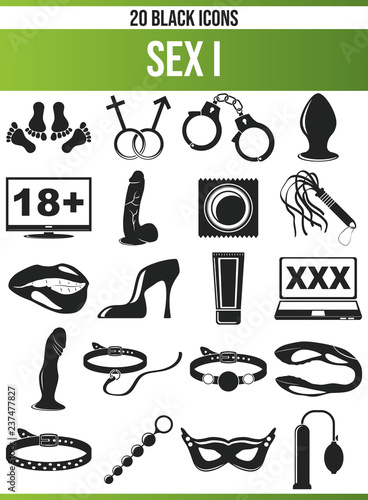 Black Icon Set Sex I