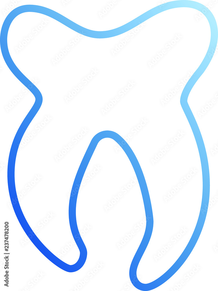 Natural Simple Line drawing of tooth Natural Simple Line drawing of tooth