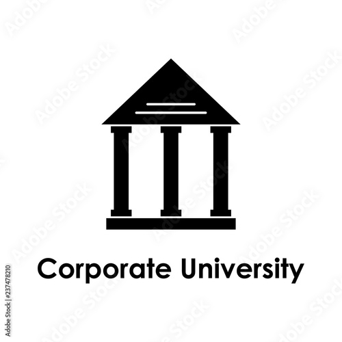 bank, building, corporate university icon. One of the business collection icons for websites, web design, mobile app