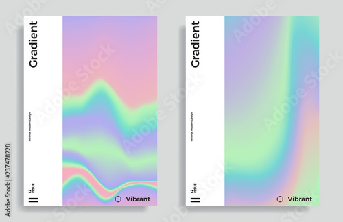 vibrant gradient holographic background